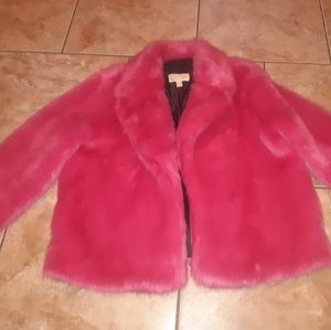Michael kors hot pink coat